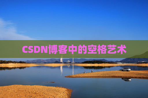 CSDN博客中的空格艺术